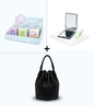 Ensemble Sac Noir + Miroir Premium | Accessoires Femme Active