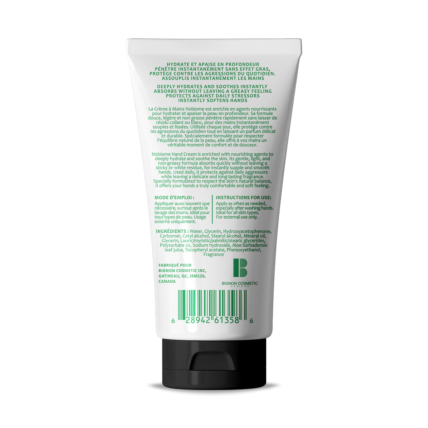 HOBIOME - Crème à Mains Hydratante
