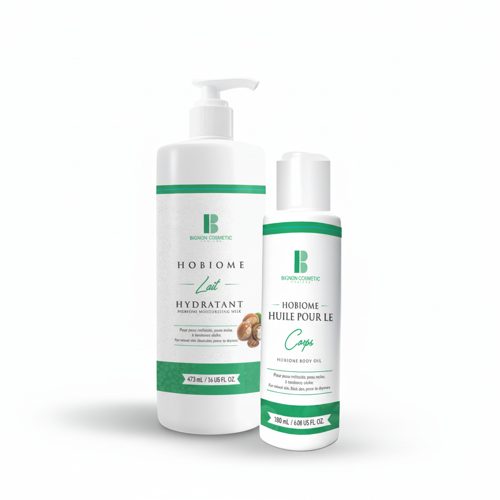 HOBIOME - Duo Hydratation Intense | Huile + Lait Corps